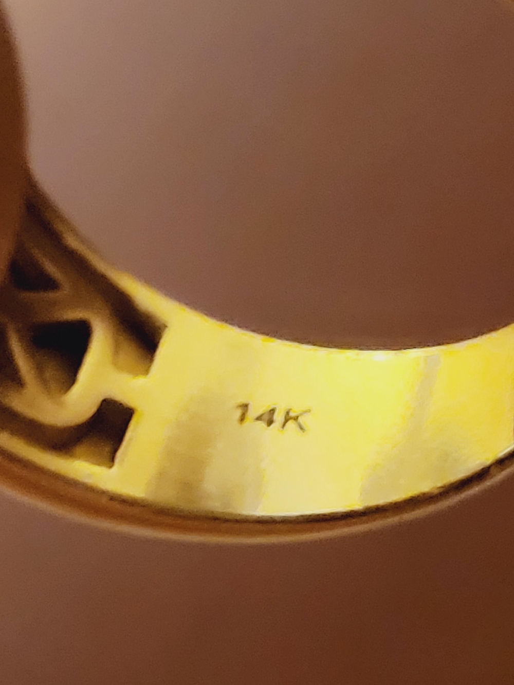 14K Yellow Gold Ring - Classic Yellow Gold Finish